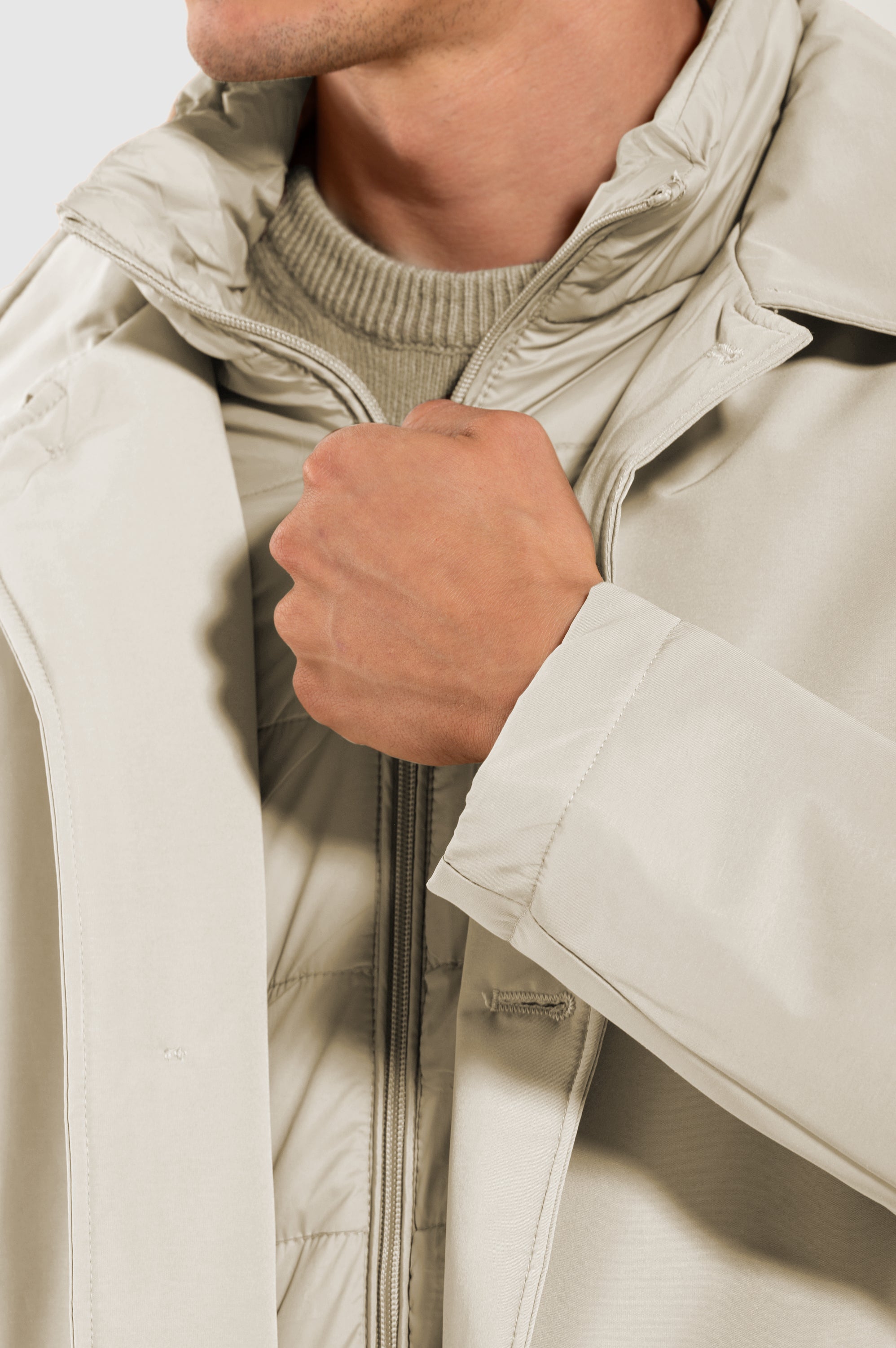 Giubbotto Tecnico Beige Chiaro 182024