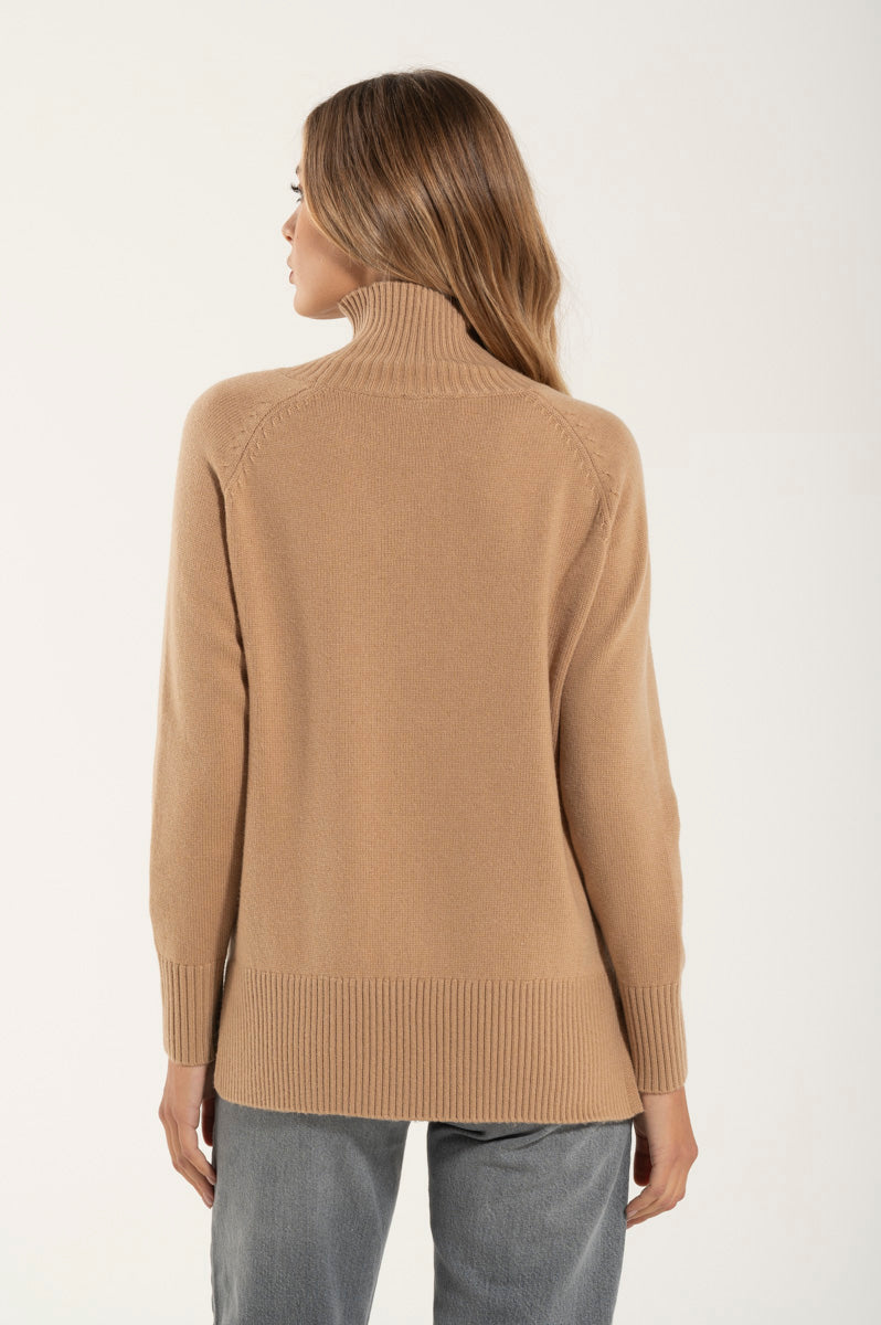Collo Alto Cashmere Premium Cammello