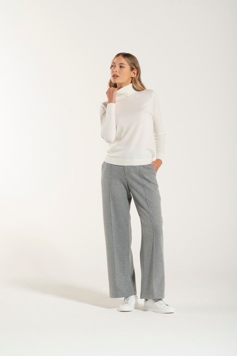Collo Alto Cashmere e Merino Naturale