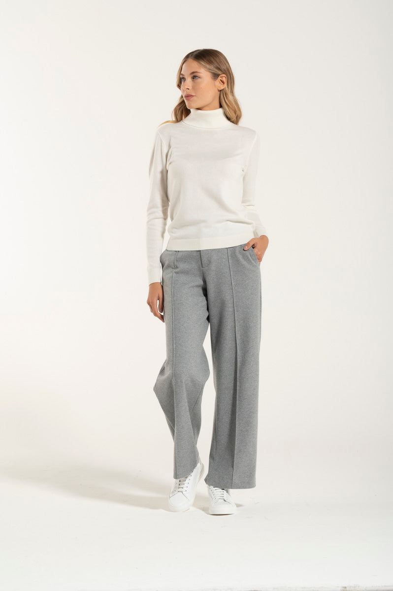 Collo Alto Cashmere e Merino Naturale