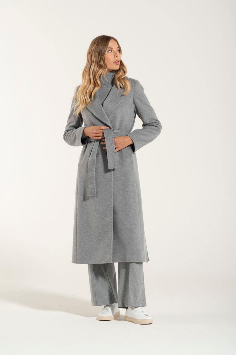 Cappotto New Grigio Cashmere e Lana