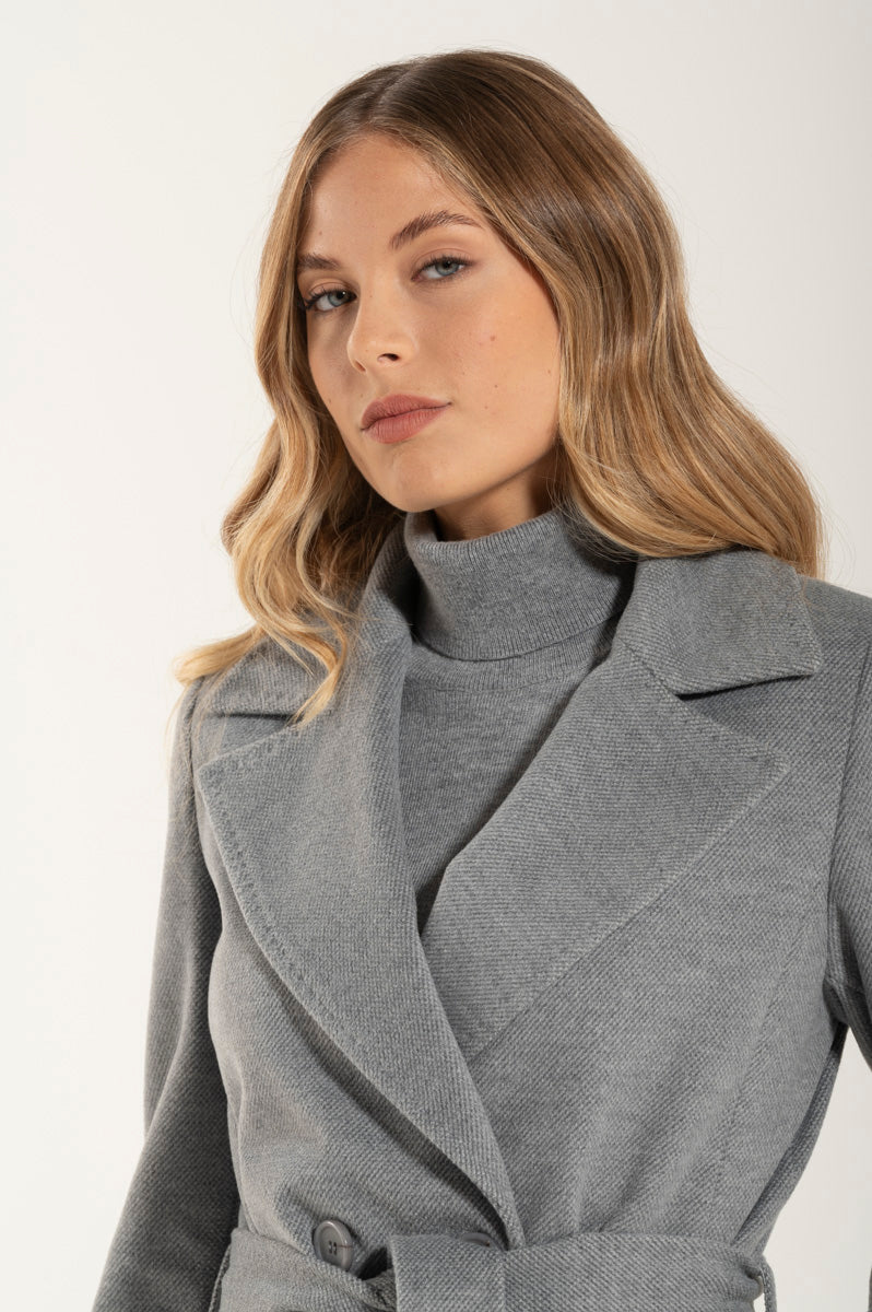 Cappotto New Grigio Cashmere e Lana