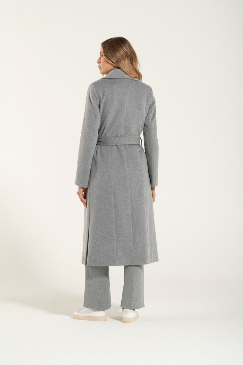 Cappotto New Grigio Cashmere e Lana