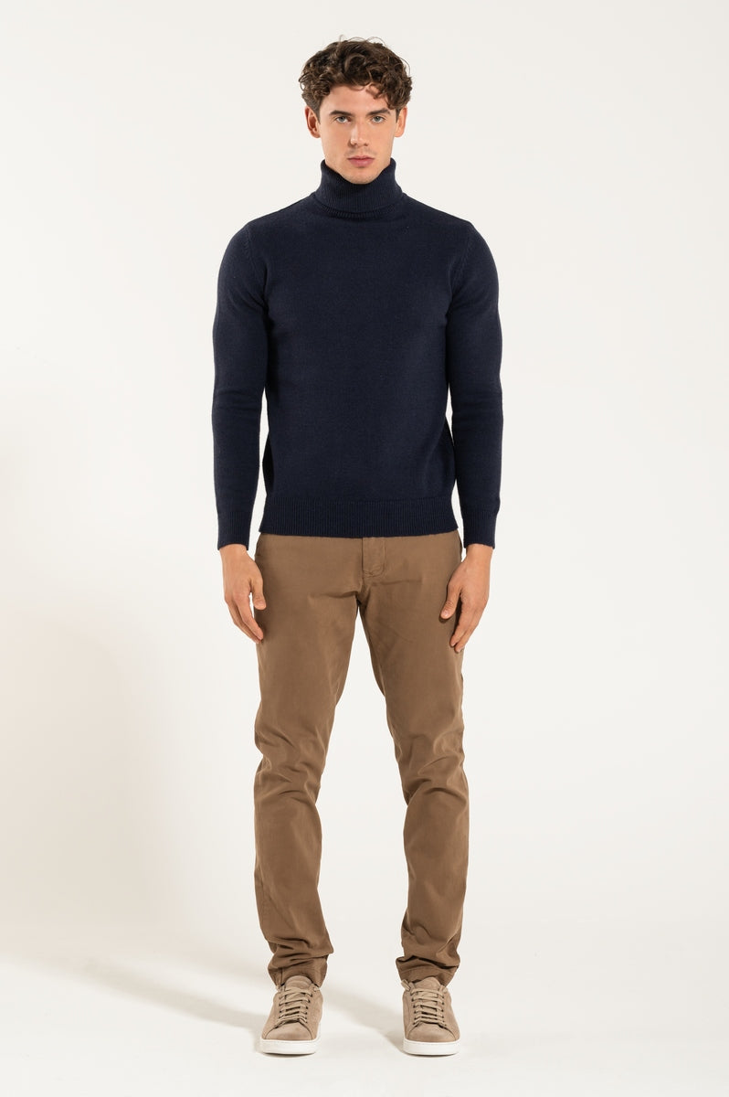 Pantalone Beige Camel Slim
