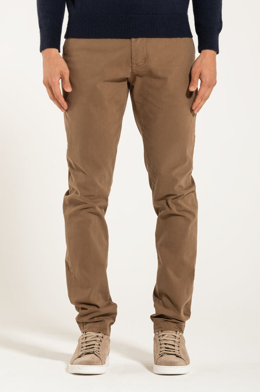 Pantalone Beige Camel Slim