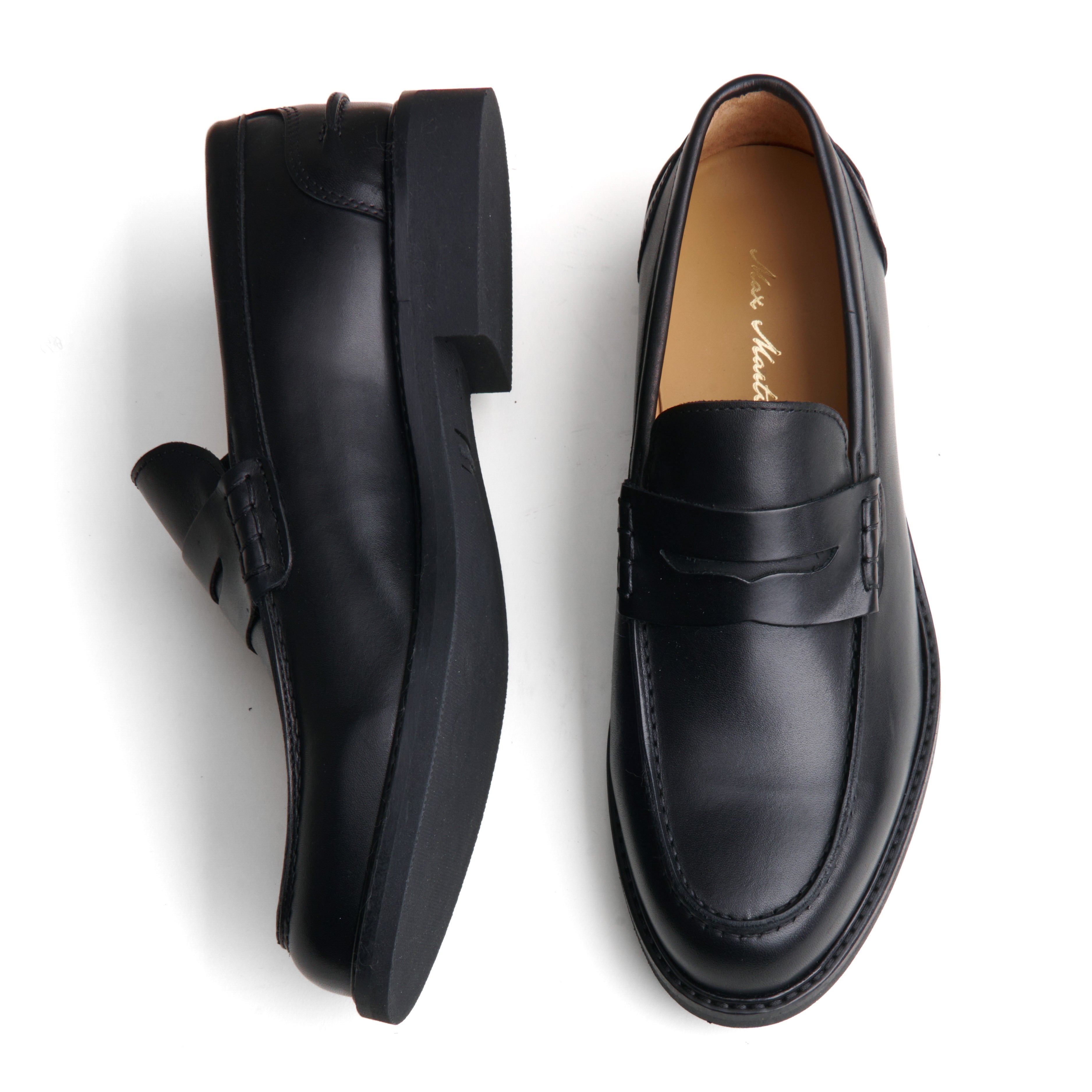 Bas en caoutchouc mocassin noir