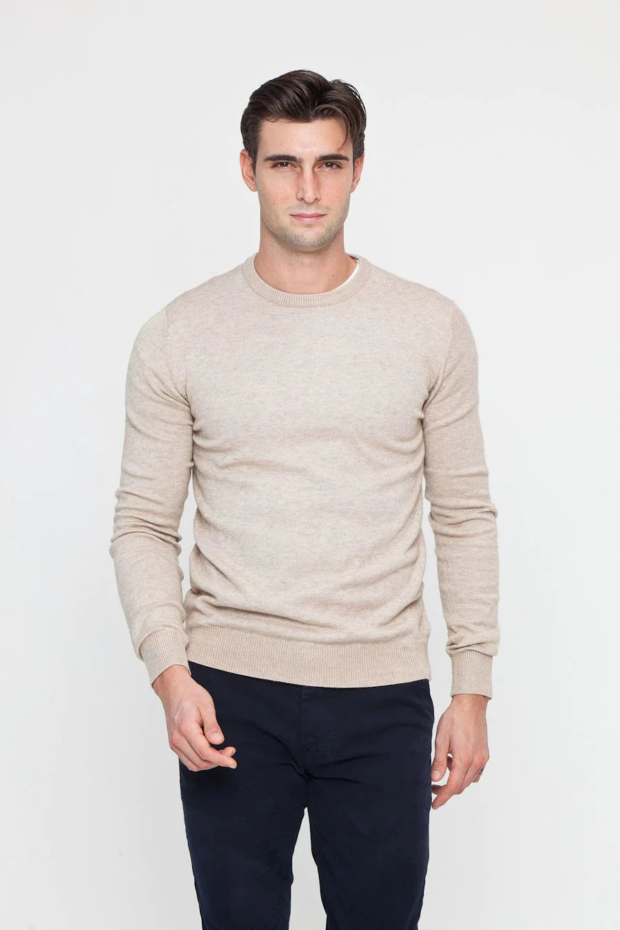 Magliione Girocollo Beige