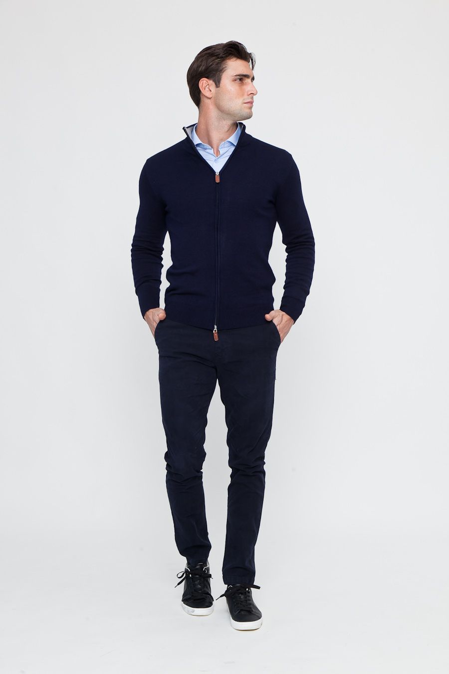 Completo Cardigan Zip e Pantalone