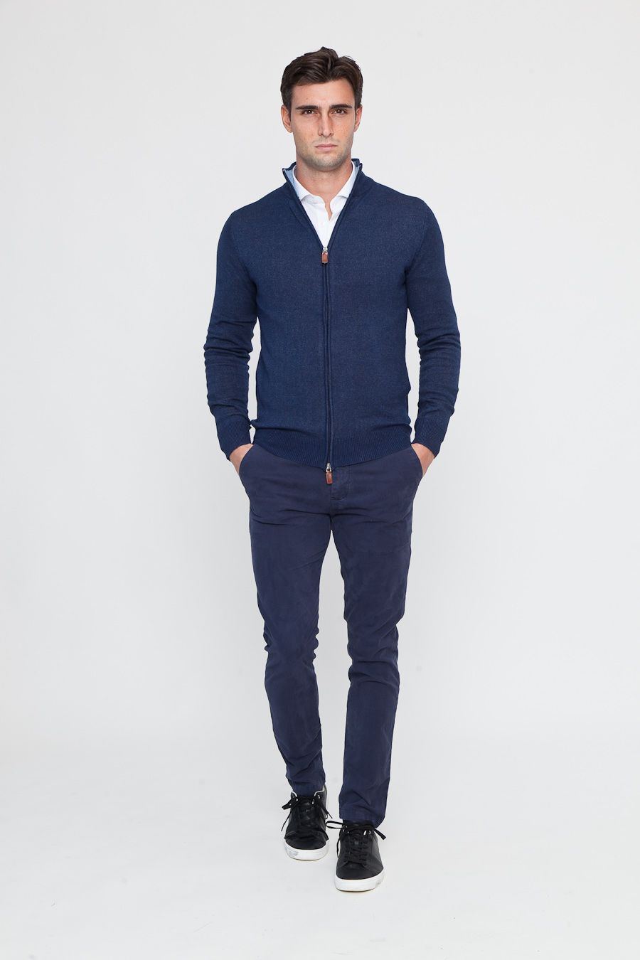 Completo Cardigan Zip e Pantalone