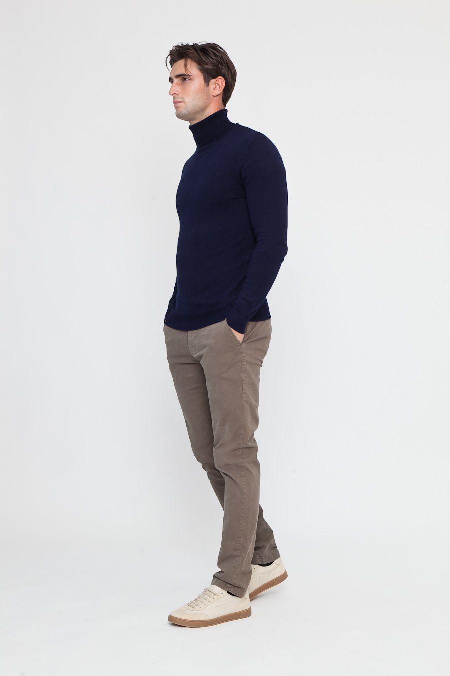 Turtleneck sweater and trousers set