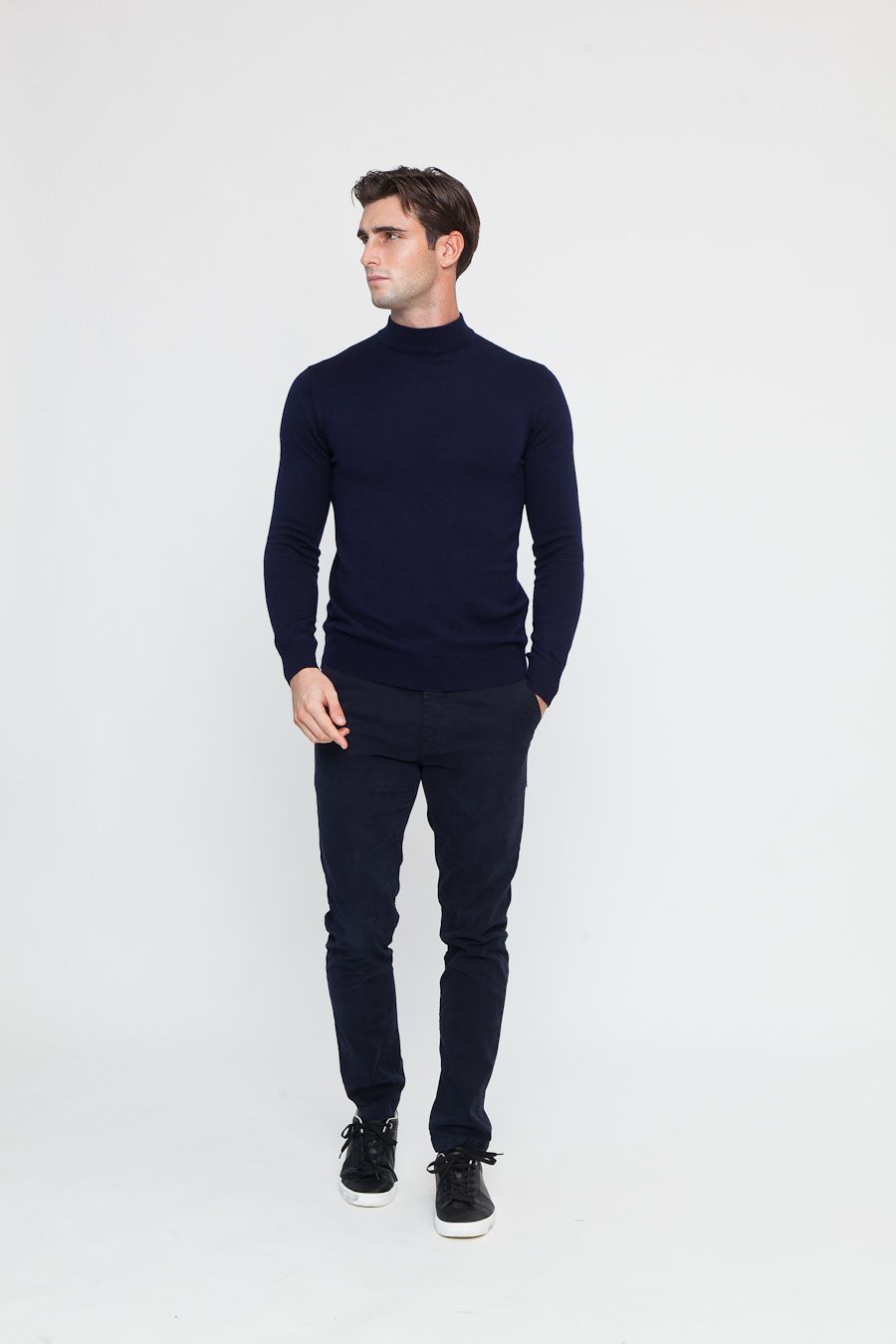 Completo Maglione Mezzo Collo e Pantalone