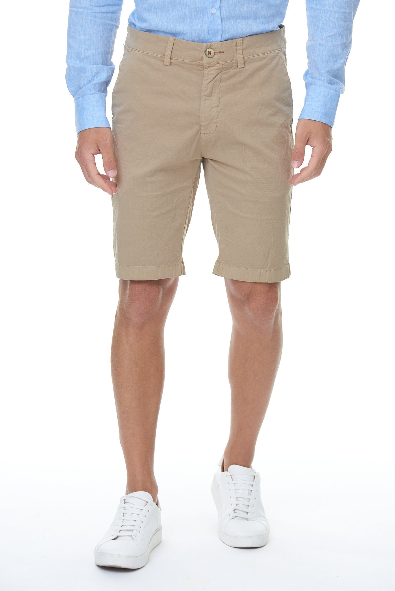Bermuda Uomo Cotone Beige