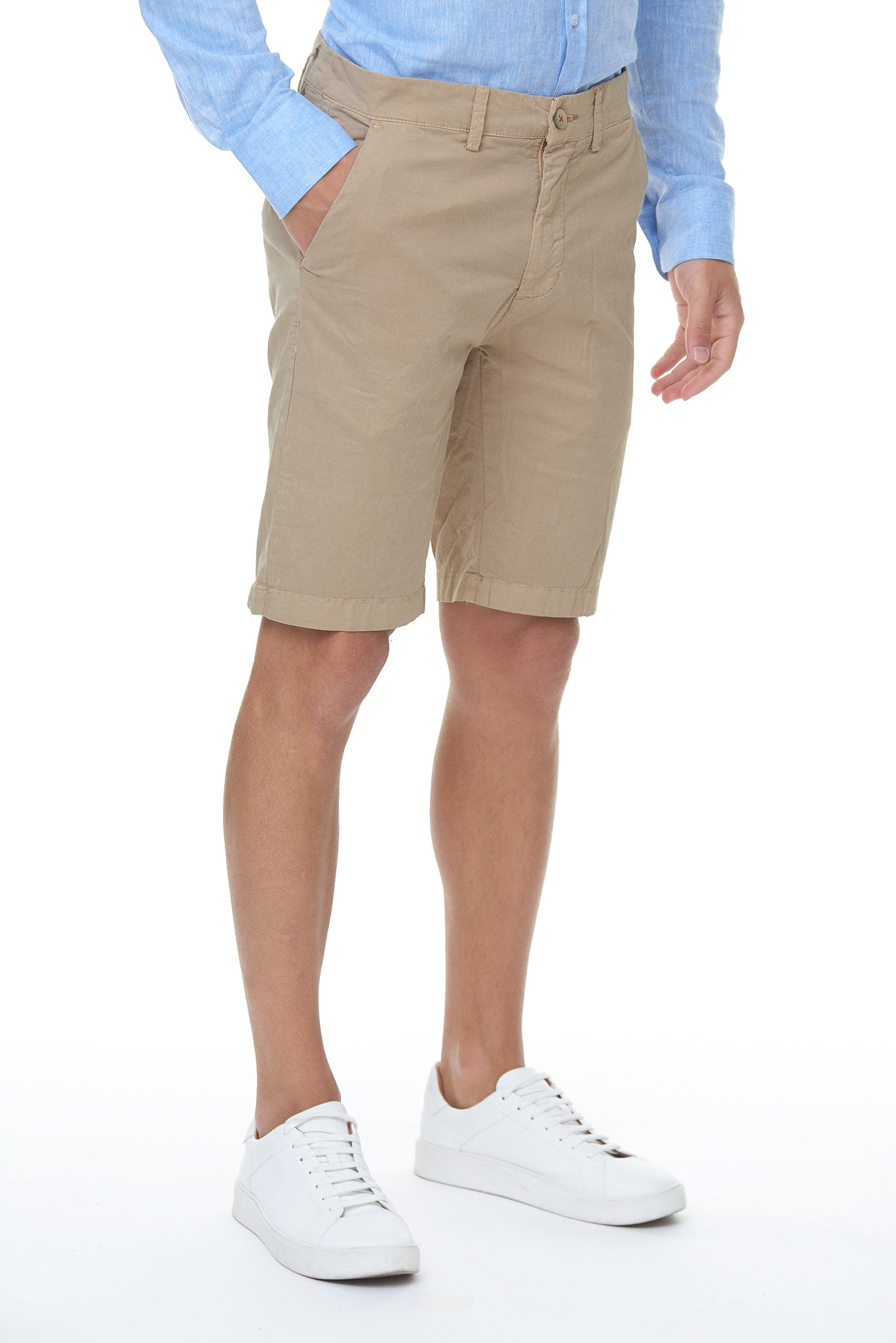 Bermuda Uomo Cotone Beige