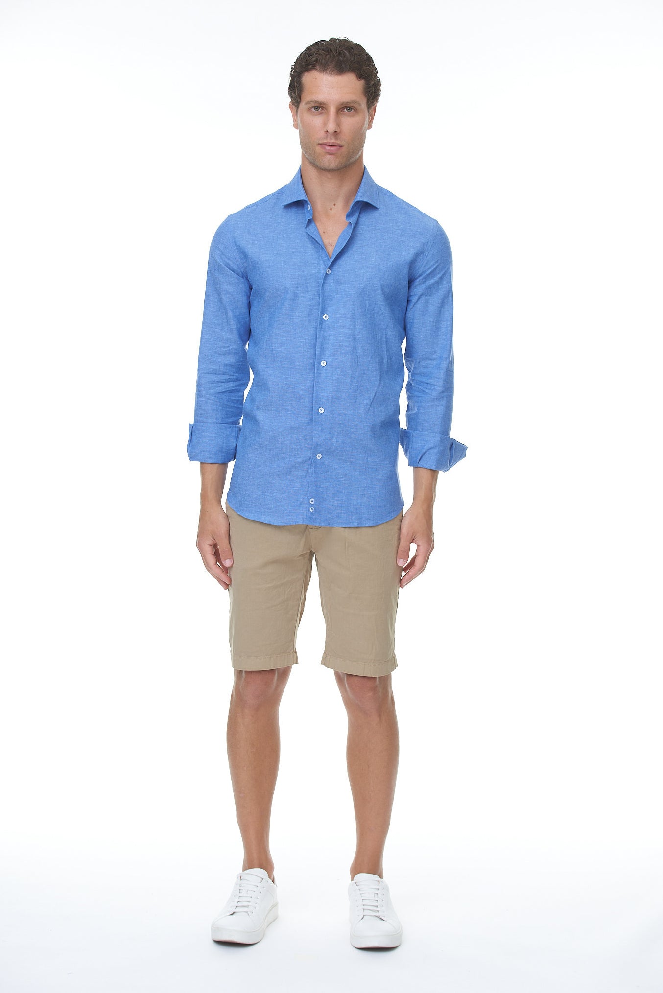 Bermuda Uomo Cotone Beige