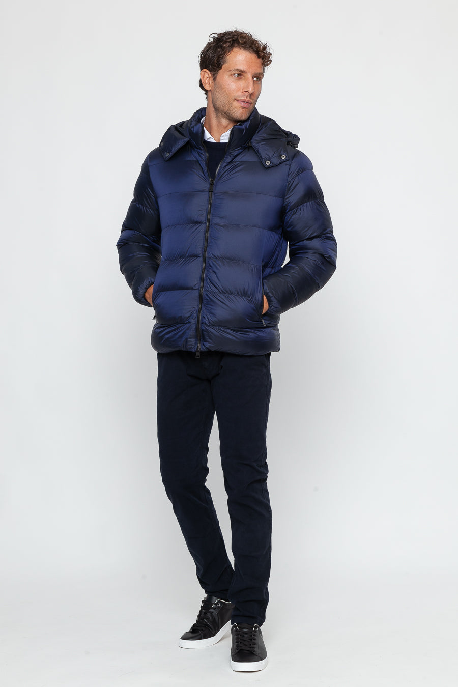 Navy blue duvet