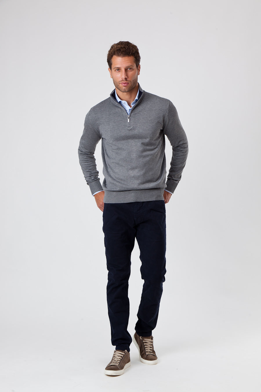 Pull premium en cachemire et mérinos
