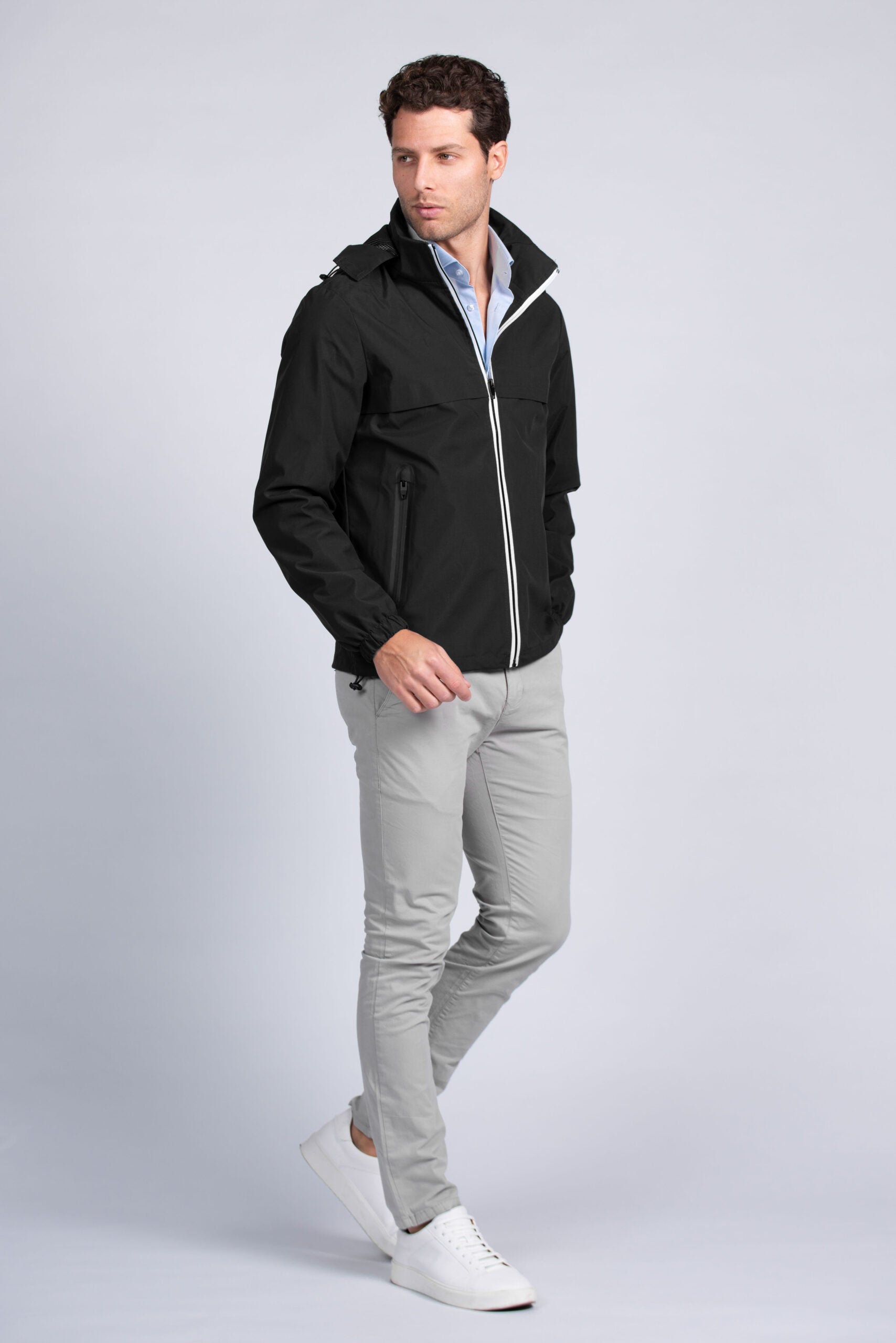 Black Spring Windbreaker