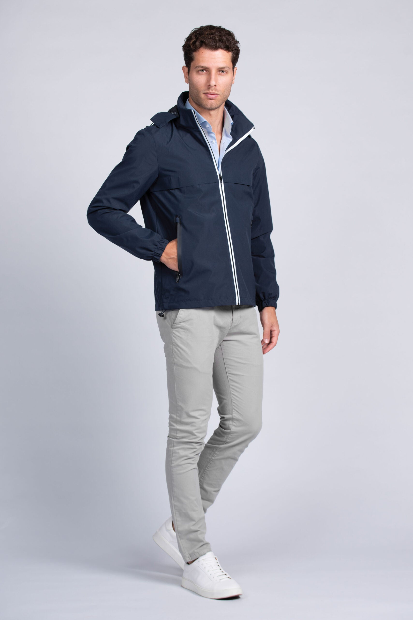 Spring Blue Windbreaker