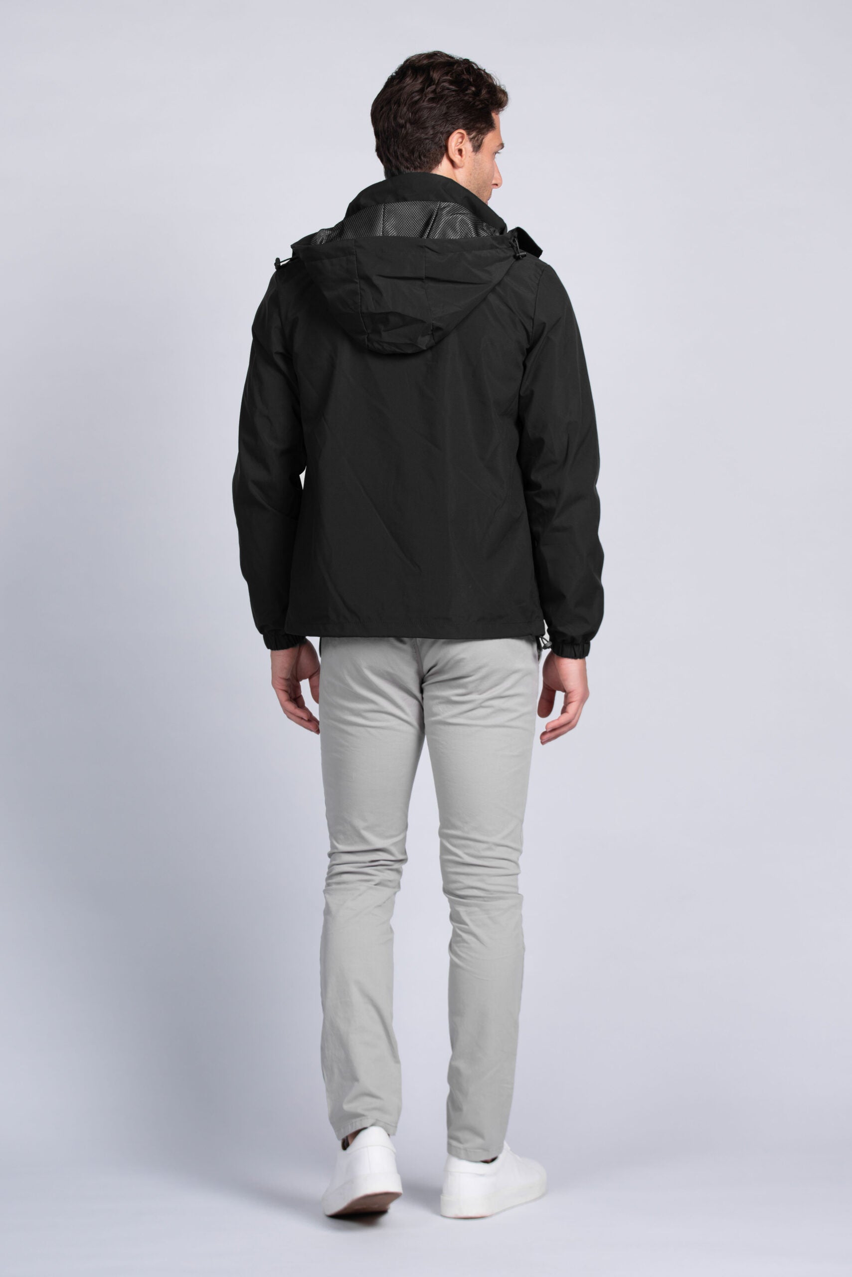 Black Spring Windbreaker
