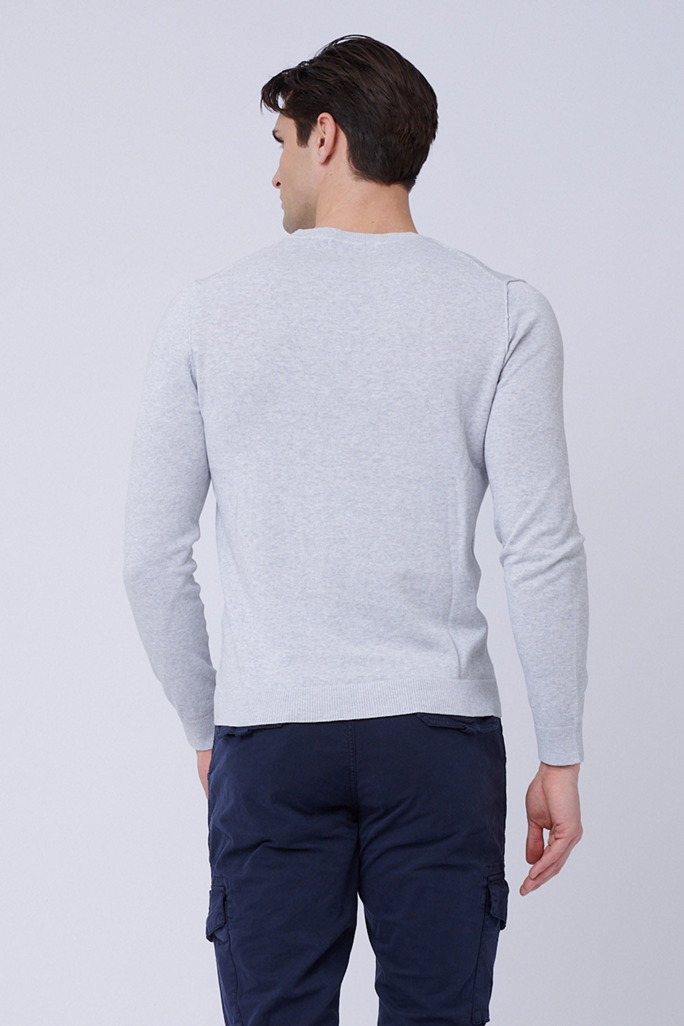 Jersey de algodón gris