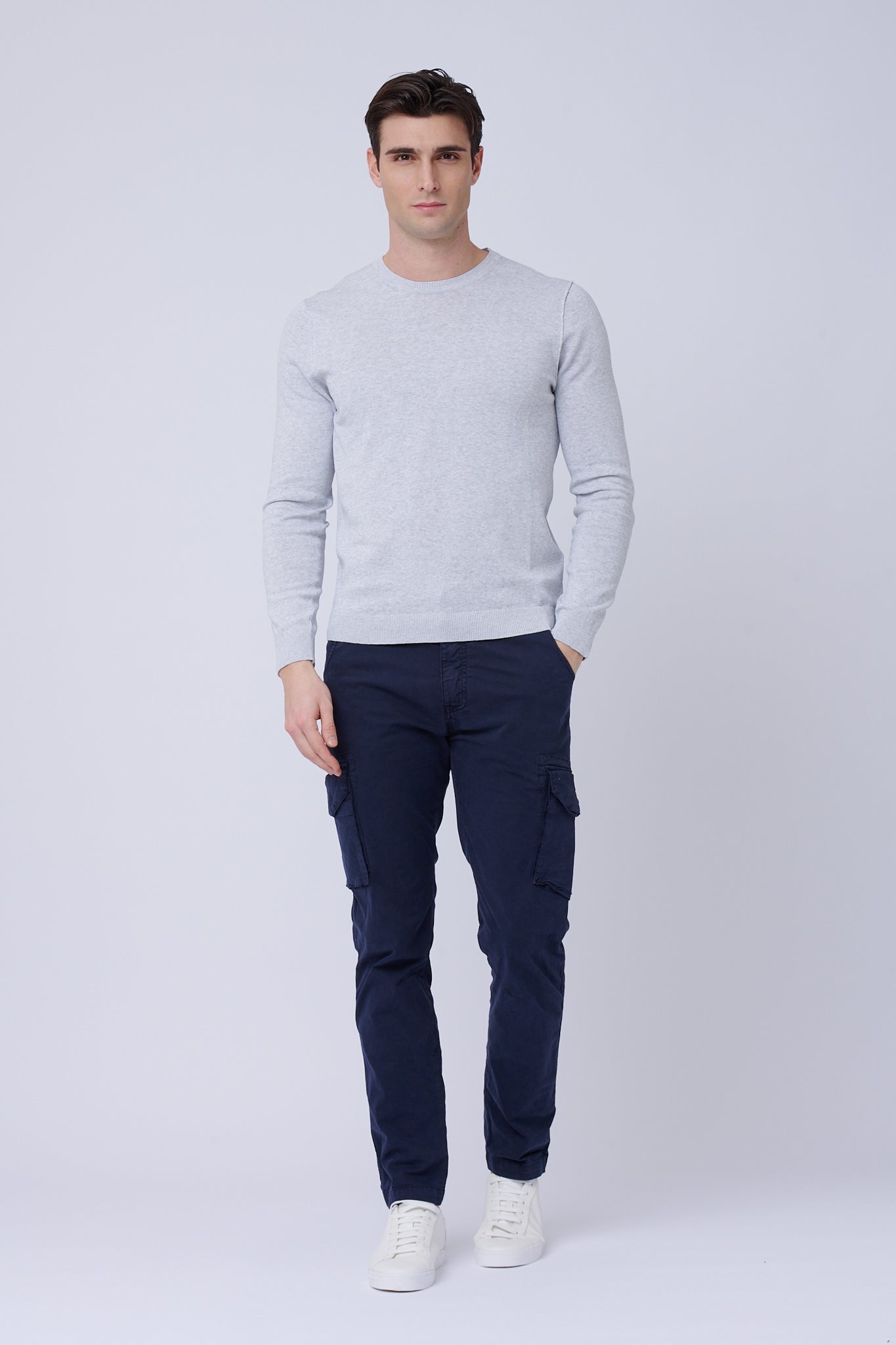 Jersey de algodón gris