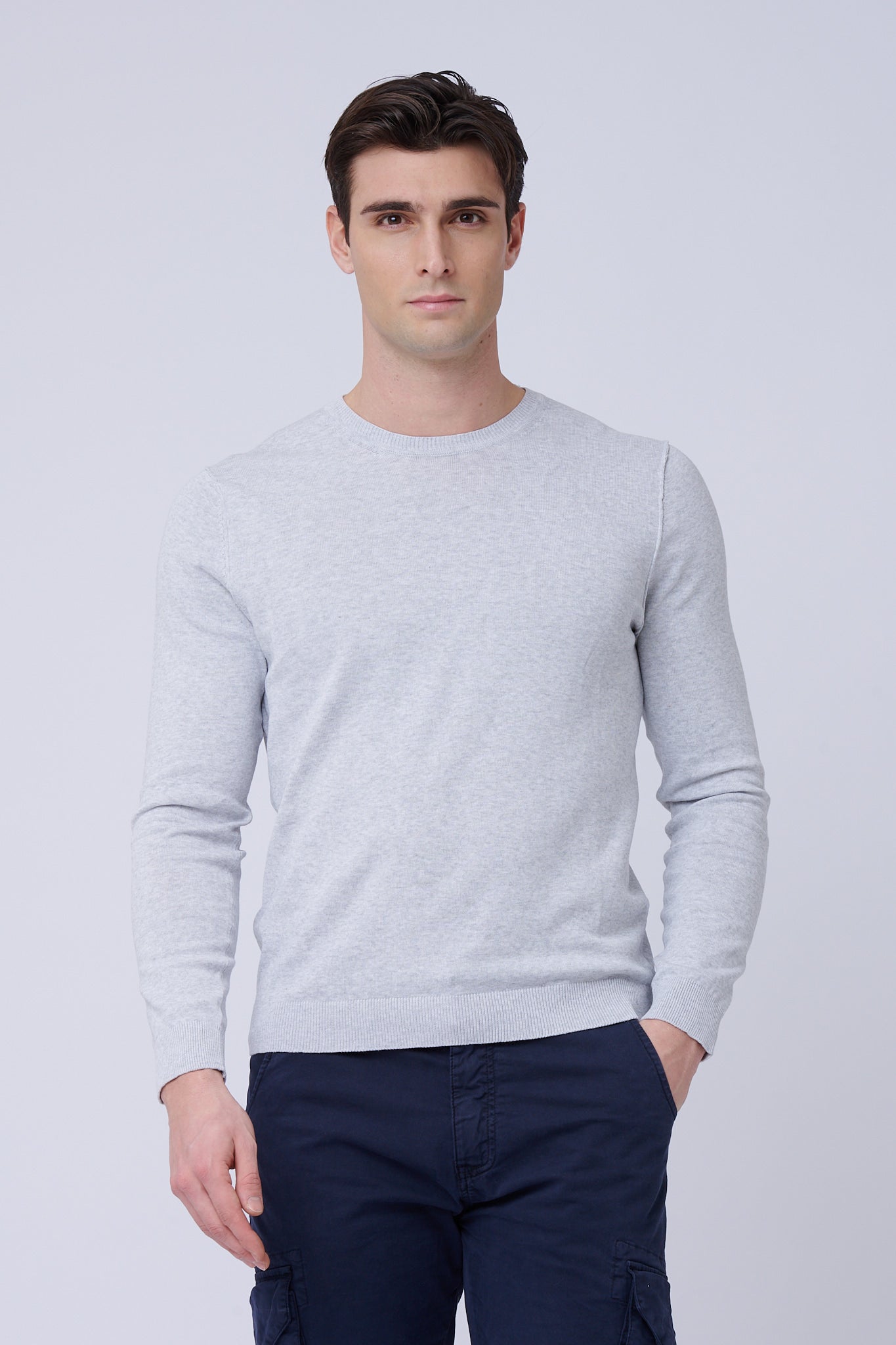 Jersey de algodón gris