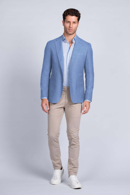  Blazer Celeste Lino/Cotone