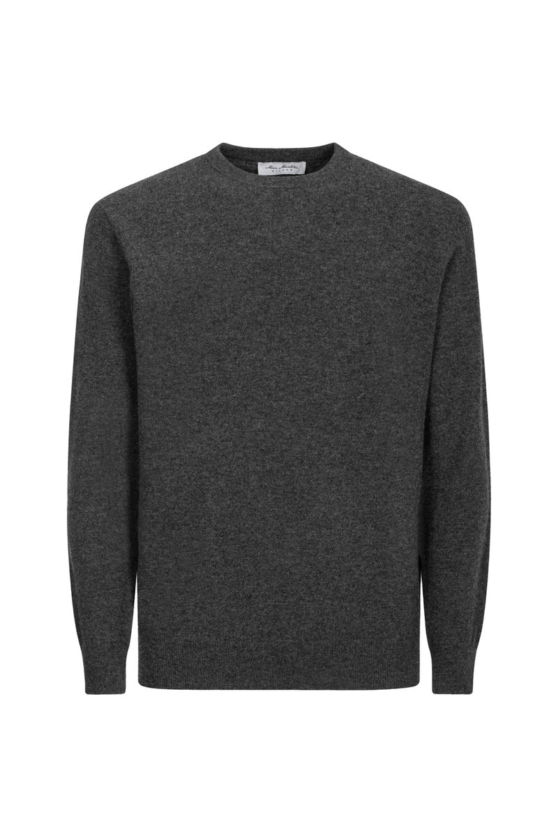 Girocollo Antracite Cashmere e Lana Merinos