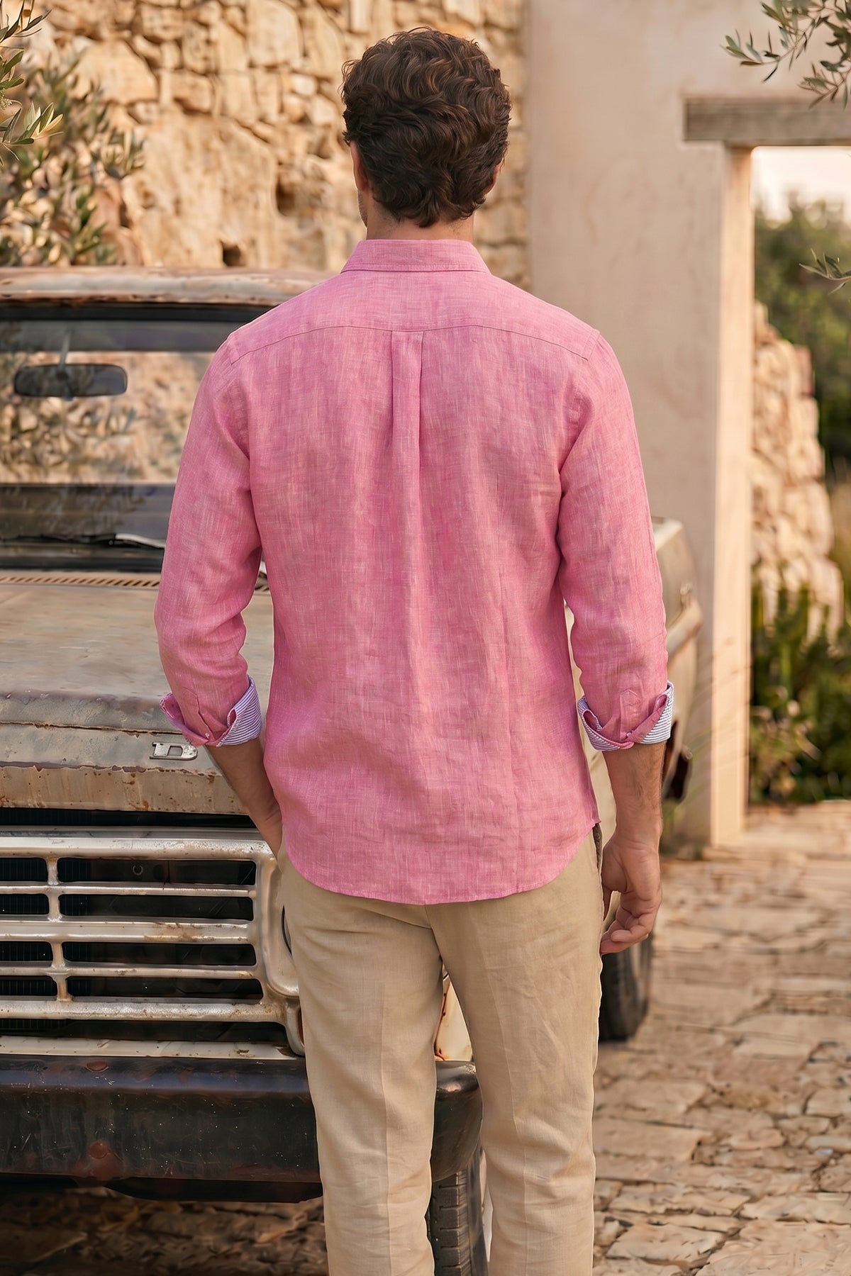 Camicia di Lino Corallo