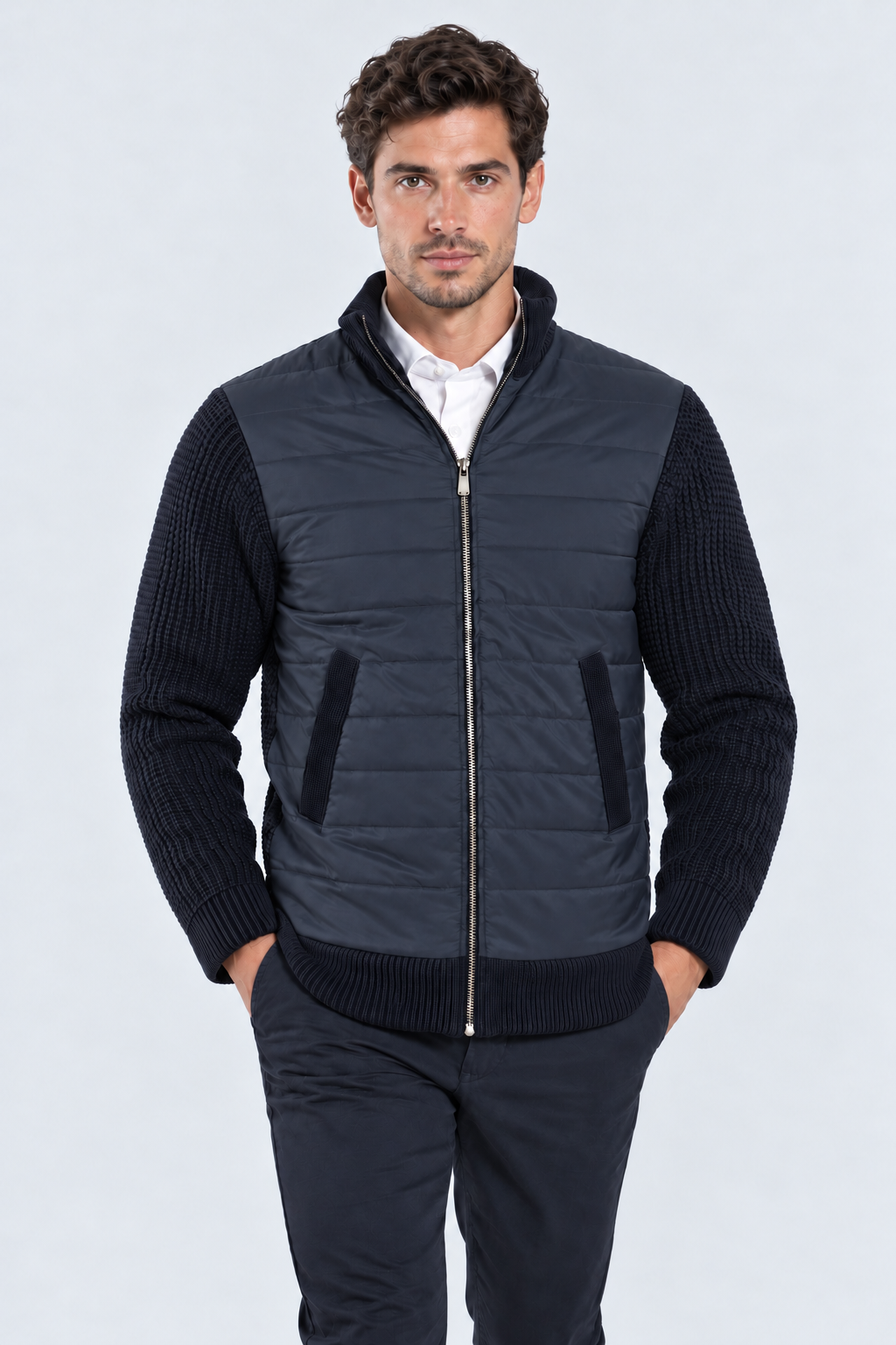 Giubbotto Moderno Blue Navy