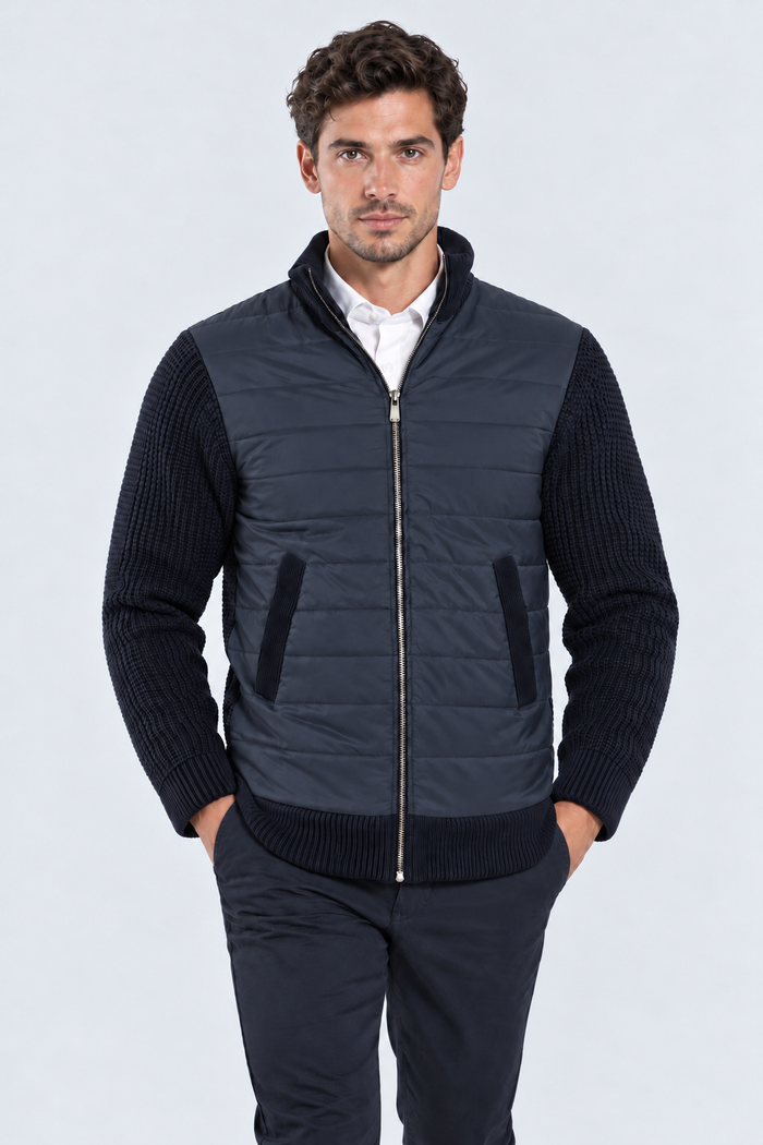 Giubbotto Moderno Blue Navy