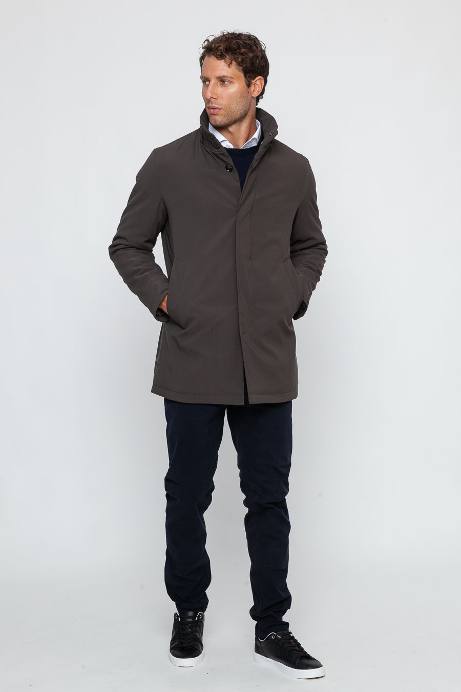 Oslo Technical Jacket in Dark Brown