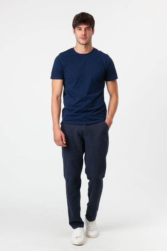 Pantalone di Lino Blue