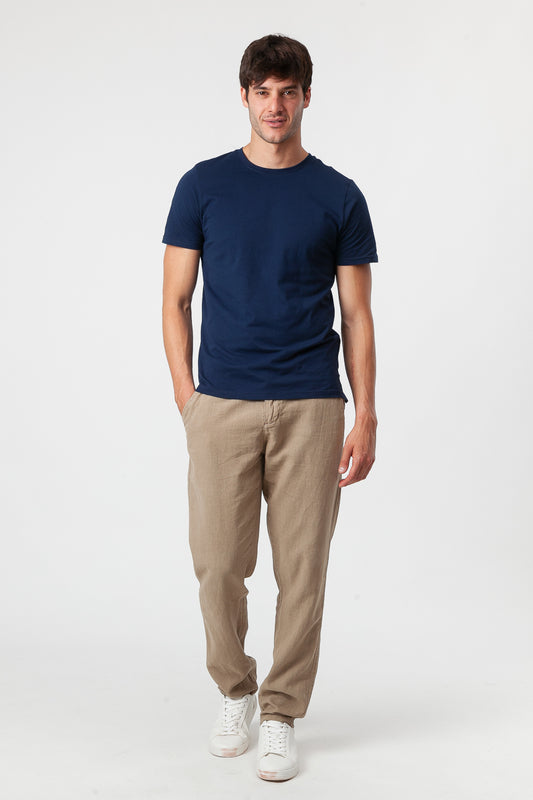Lino Camel trousers