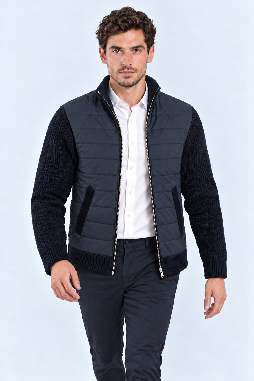 Giubbotto Moderno Blue Navy