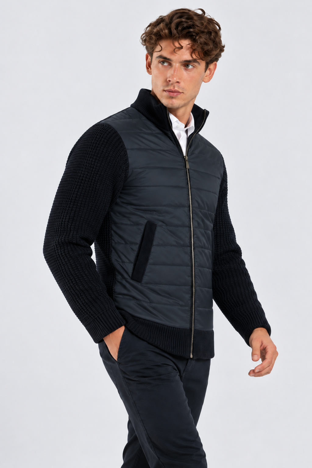 Giubbotto Moderno Blue Navy