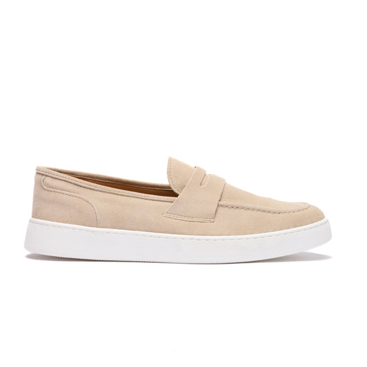 Mocassino Camoscio Beige Chiaro Outlet