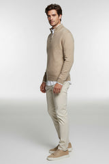 Medio Mezza Zip Beige Medio