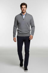Mezza Zip Grigio