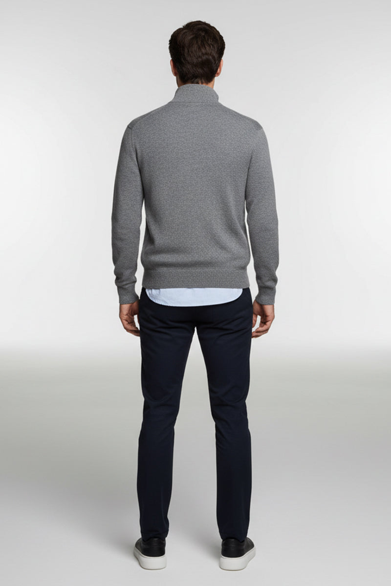 Mezza Zip Grigio