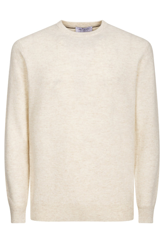 Girocollo Misto Viscosa Beige Chiaro