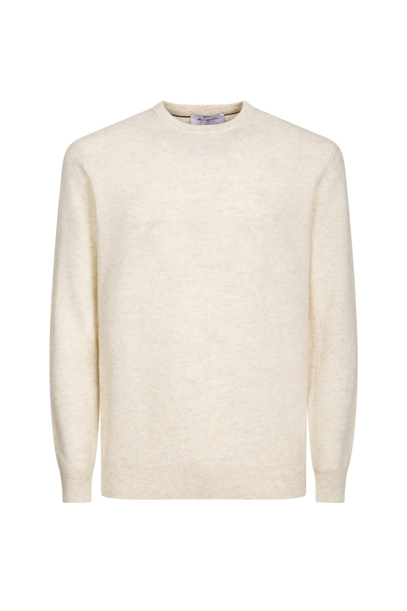 Girocollo Crema Cashmere e Lana Merinos