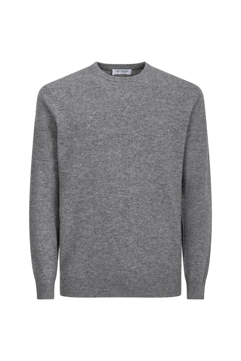 Girocollo Grigio Cashmere e Lana Merinos