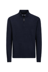 Mezza Zip Blue Navy