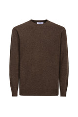 Girocollo Marrone Cashmere e Lana Merinos