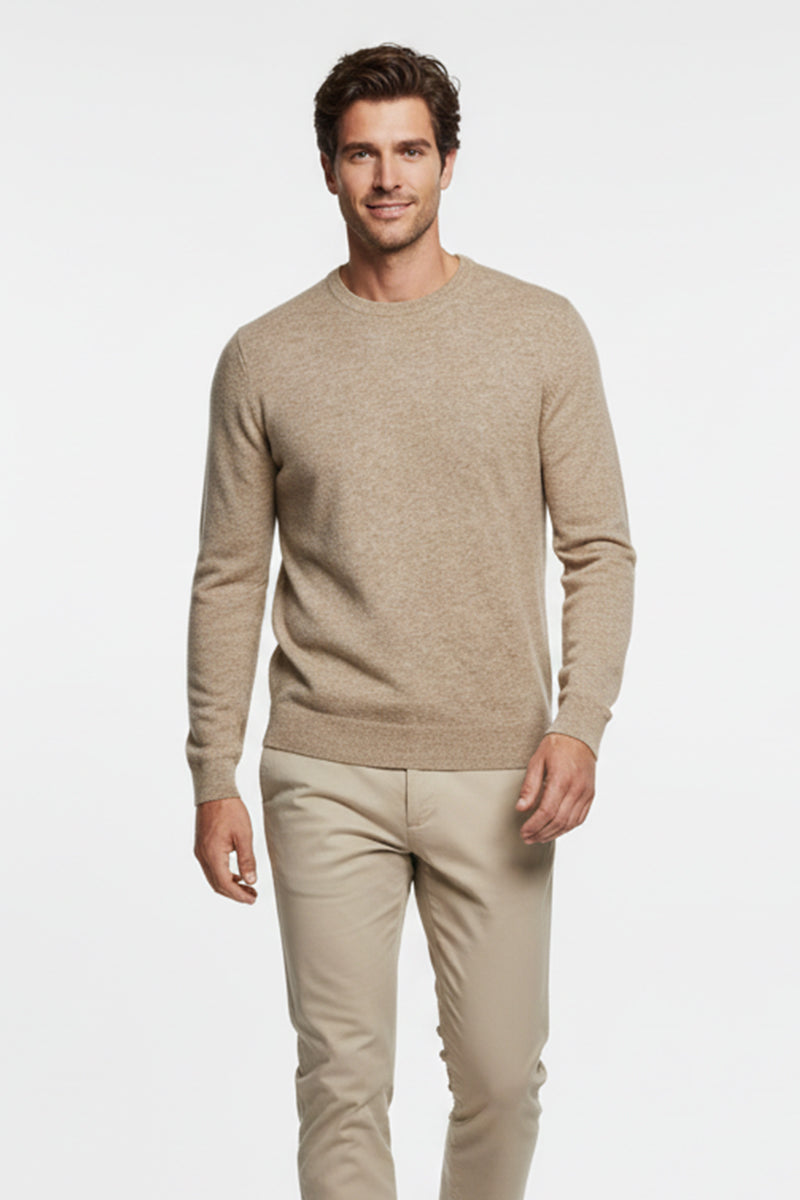 Girocollo Misto Viscosa Beige