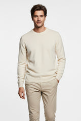 Girocollo Crema Cashmere e Lana Merinos