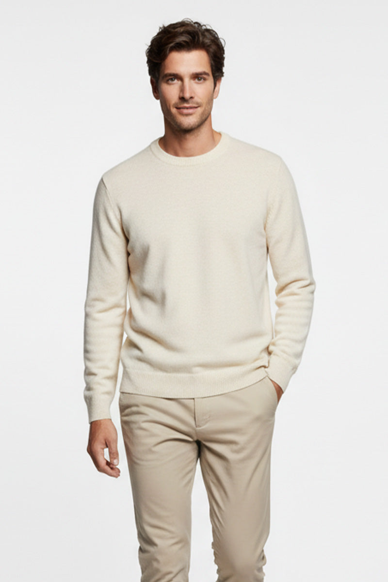 Girocollo Crema Cashmere e Lana Merinos