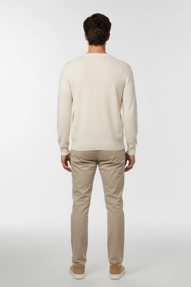 Girocollo Crema Cashmere e Lana Merinos