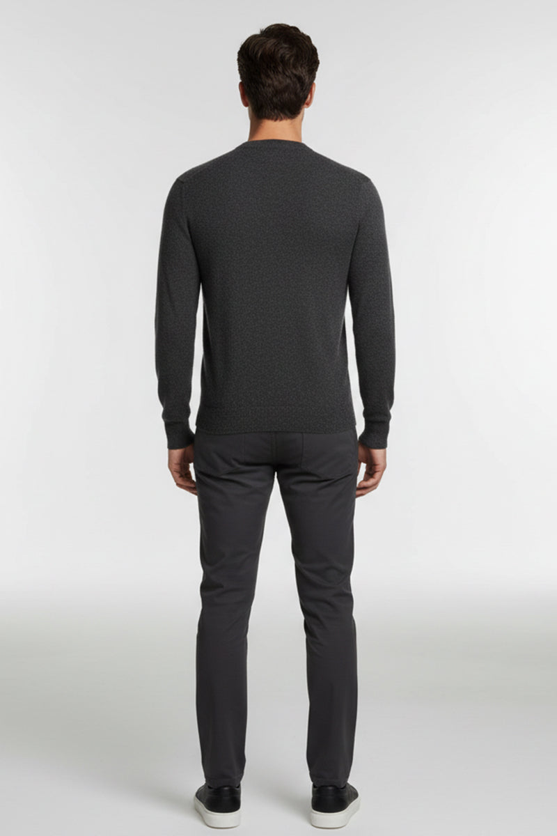 Girocollo Antracite Cashmere e Lana Merinos